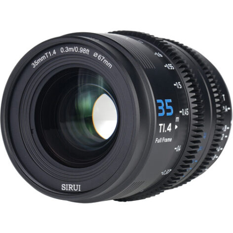 Lente Sirui VP-1 Vision Prime 35mm T1.4 Full-Frame Cine (Multi-Mount, Black)