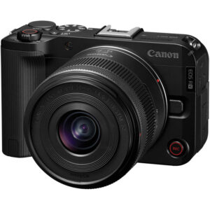 Camera Canon EOS R50 V Mirrorless com Lente 14-30mm f/4-6.3