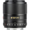 Lente Viltrox AF 33mm f/1.4 (Sony e)