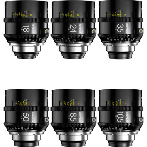 Kit 6 Lentes DZOFilm Vespid2 T1.9 Prime (ARRI PL)